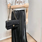 Second hand Chanel Classic Double Flap Chain Bag Black Leather Small - Tabita Bags