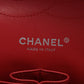 Second hand Chanel Classic Double Flap Jumbo Lambskin Leather Chain Bag Red/Orange - Tabita Bags