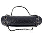 Second hand Chanel Classic Double Flap Jumbo Matelassè Caviar Leather 2-Ways Flap Bag Purple - Tabita Bags