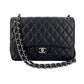 Second hand Chanel Classic Double Flap Jumbo Matelassè Caviar Leather 2-Ways Flap Bag Purple - Tabita Bags