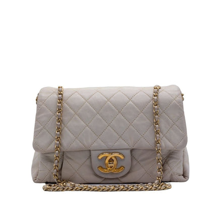 Second hand Chanel Classic Flap White Lambskin Leather - Tabita Bags