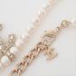 Second hand Chanel Coco CC Necklace Fake Pearl Golden - Tabita Bags