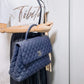 Second hand Chanel Coco Handle Large Caviar 2way Navy Blue Ruthenium - Tabita Bags