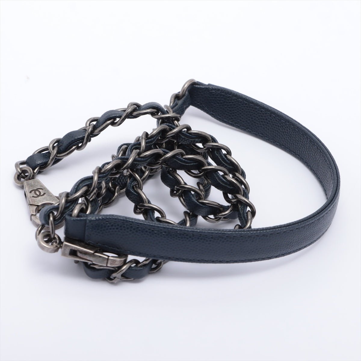 Coco Handle Large Caviar 2way Navy Blue Ruthenium in 2023