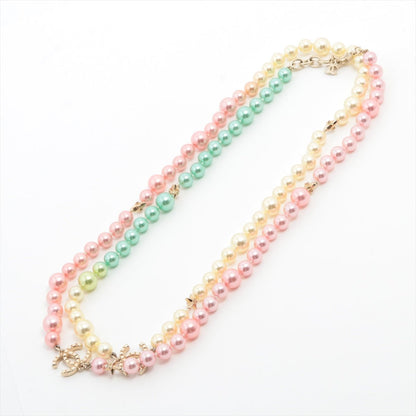 Second hand Chanel Coco Necklace Faux Pearls Multicolour - Tabita Bags