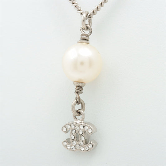 Second hand Chanel Coco Short Necklace CC Faux Pearl & Strass - Tabita Bags