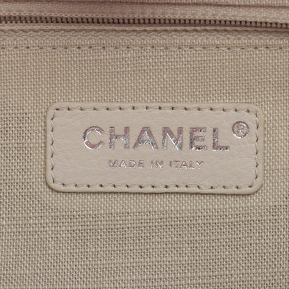 Second hand Chanel Deauville MM Canvas & Leather 2way Pink Silver - Tabita Bags