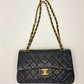 Second hand Chanel Double Flap 1989-1991 Black Lambskin Small - Tabita Bags