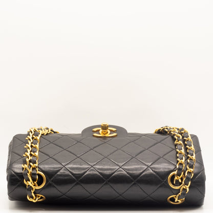 Second hand Chanel Double Flap 1989-1991 Black Lambskin Small - Tabita Bags