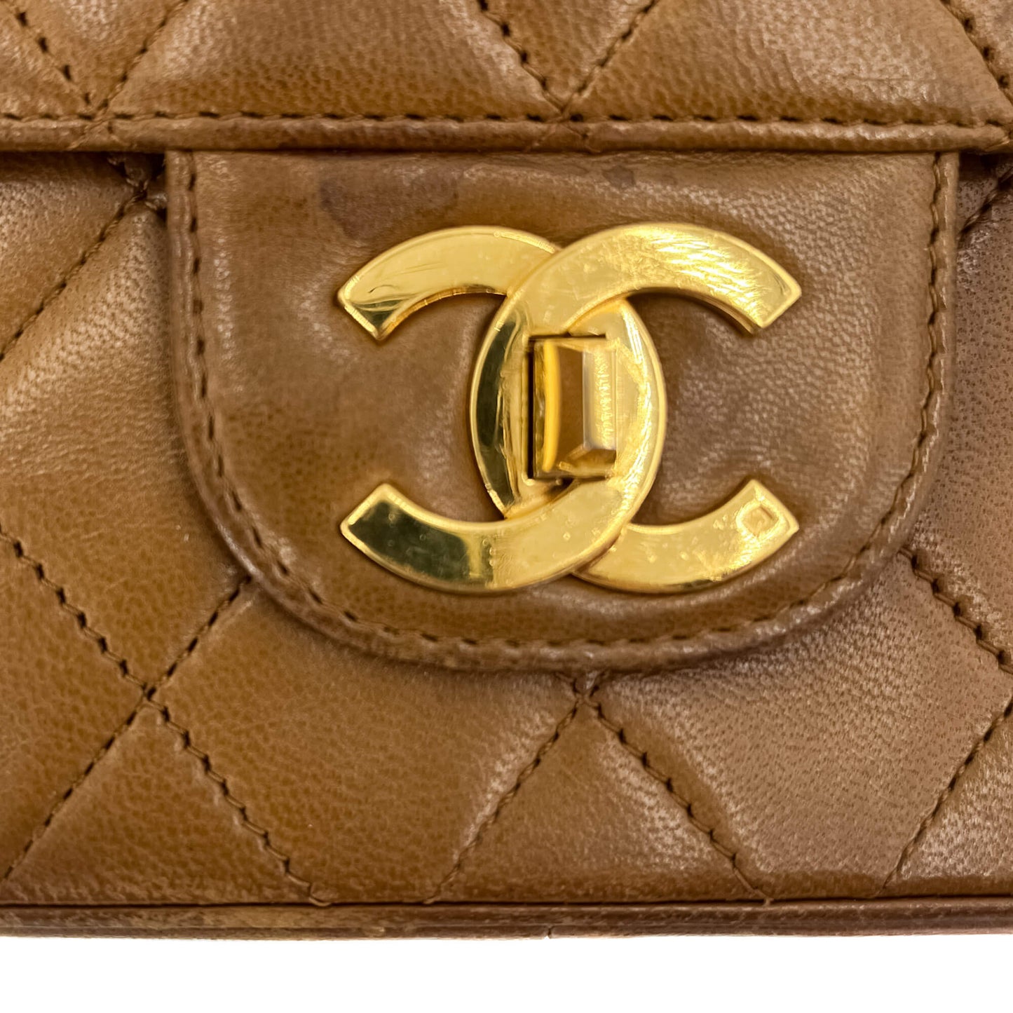 Second hand Chanel Double Flap Caramel gold Hardware - Tabita Bags