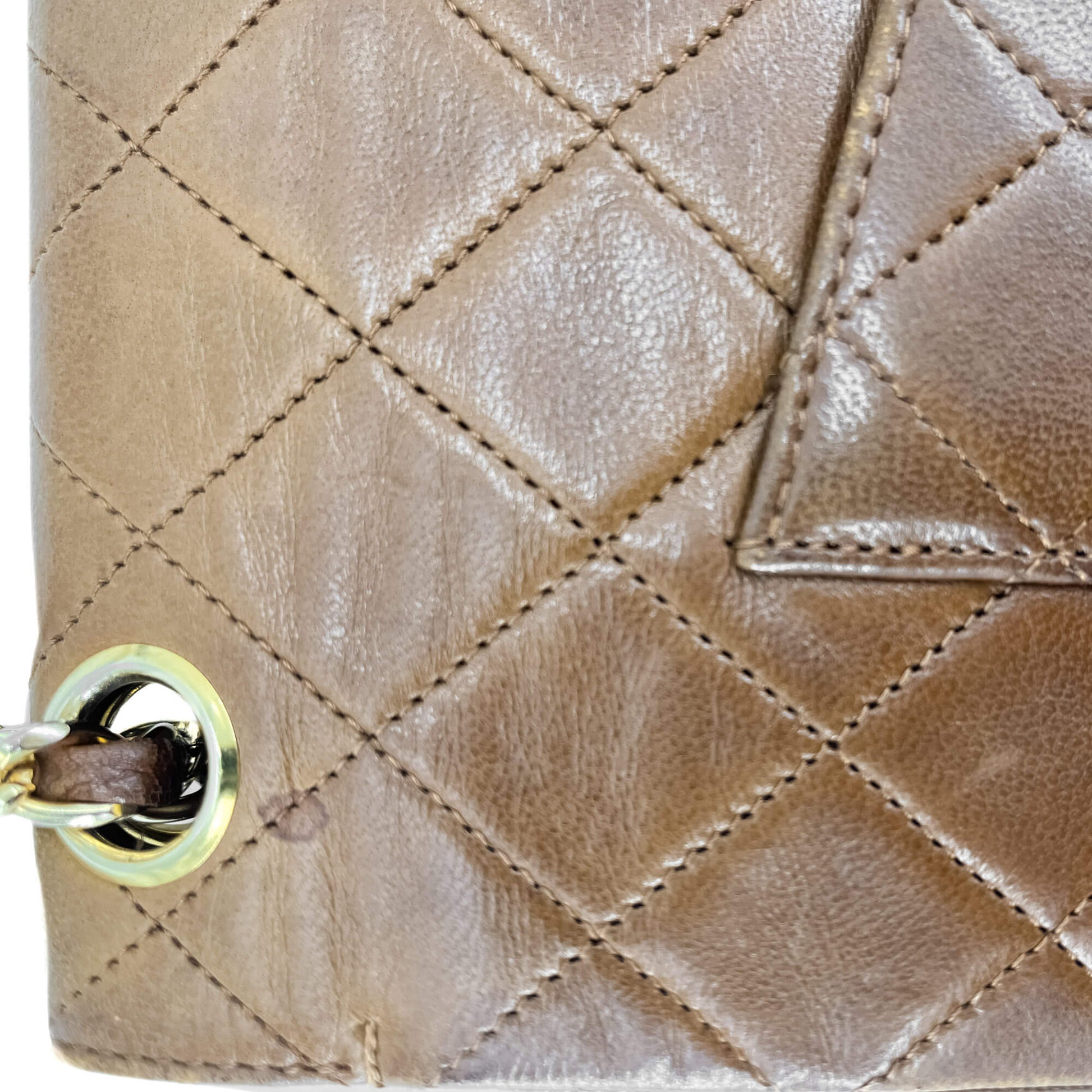 Second hand Chanel Double Flap Caramel gold Hardware - Tabita Bags