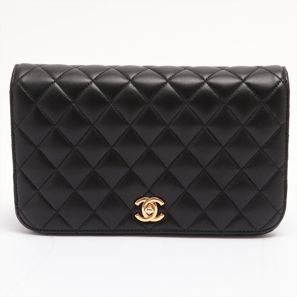 Second hand Chanel Full Flap Matelasse Lambskin leather Gold Metal - Tabita Bags