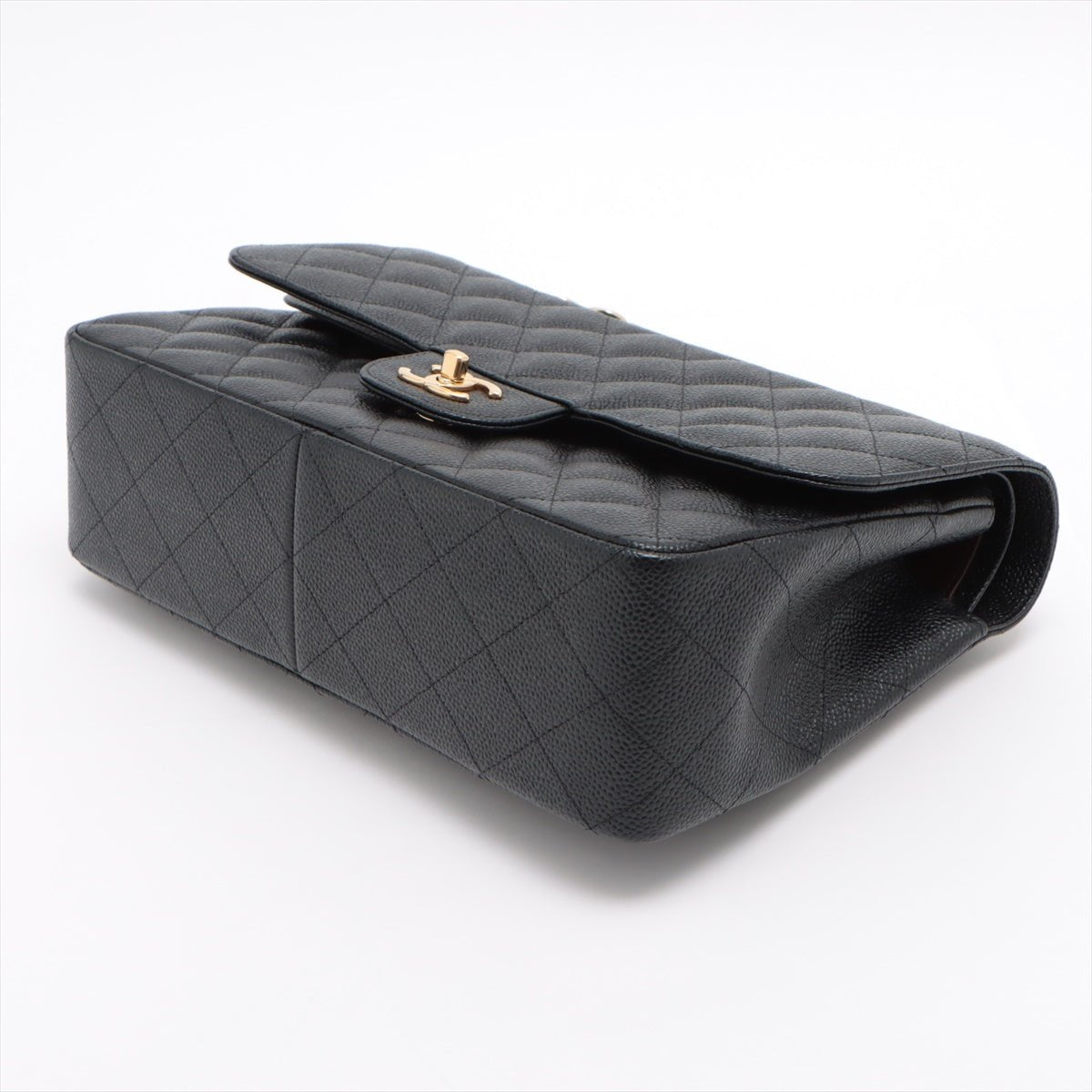 Second hand Chanel Jumbo Classic Double Flap Black Caviar Leather - Tabita Bags