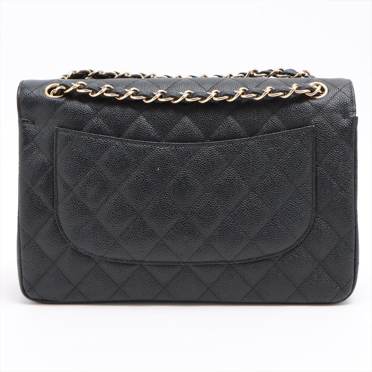 Second hand Chanel Jumbo Classic Double Flap Black Caviar Leather - Tabita Bags