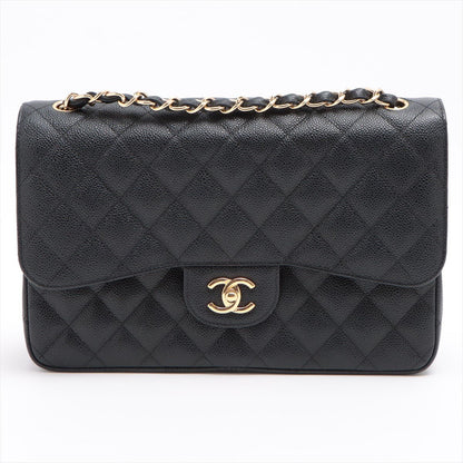 Second hand Chanel Jumbo Classic Double Flap Black Caviar Leather - Tabita Bags