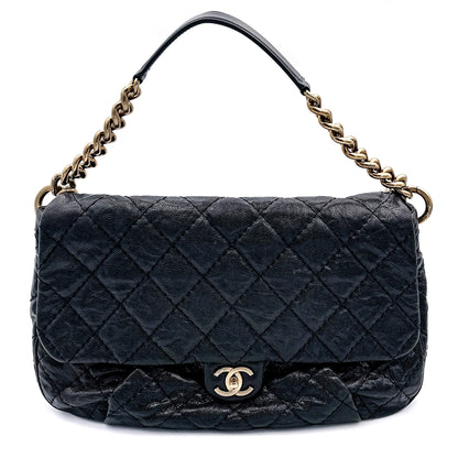 Second hand Chanel Jumbo Distressed Caviar Black Bag - Tabita Bags