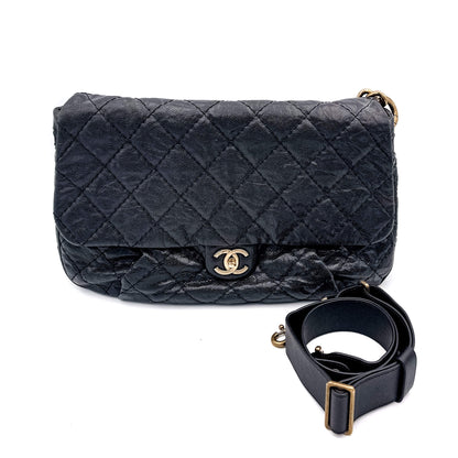 Second hand Chanel Jumbo Distressed Caviar Black Bag - Tabita Bags