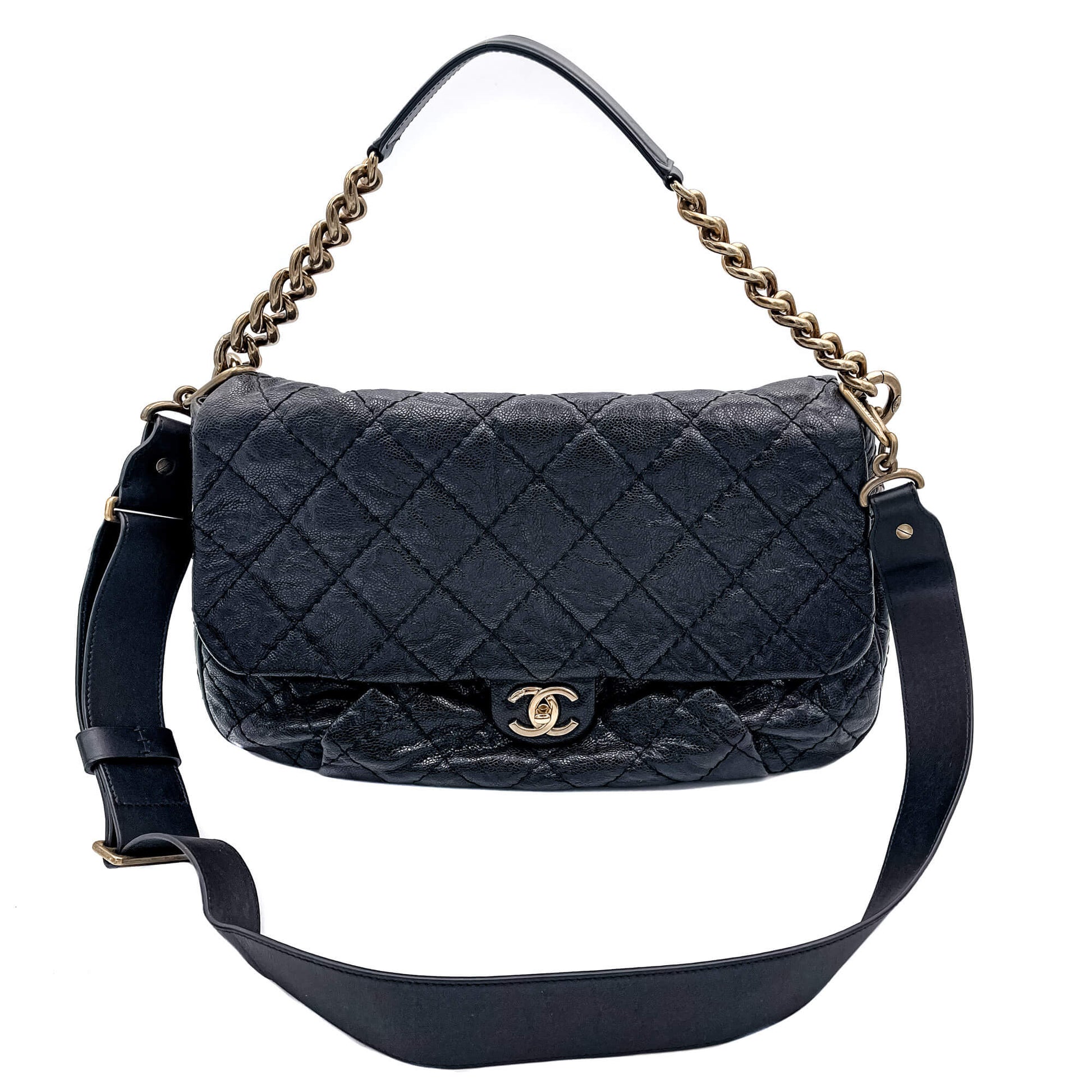 Chanel Jumbo Distressed Caviar Black Bag - Tabita Bags – Tabita