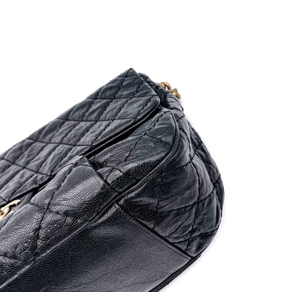 Second hand Chanel Jumbo Distressed Caviar Black Bag - Tabita Bags