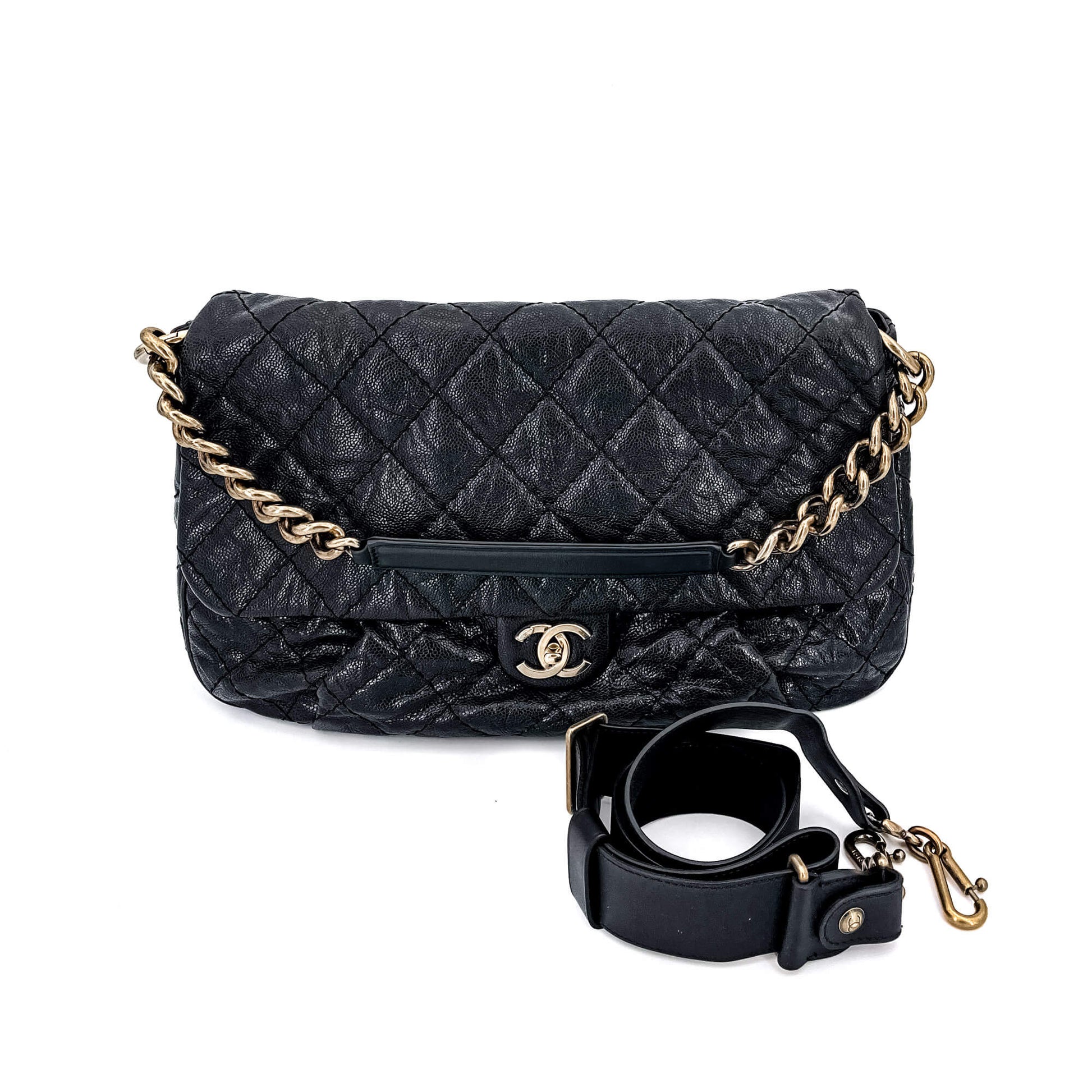 Chanel Jumbo Distressed Caviar Black Bag - Tabita Bags – Tabita