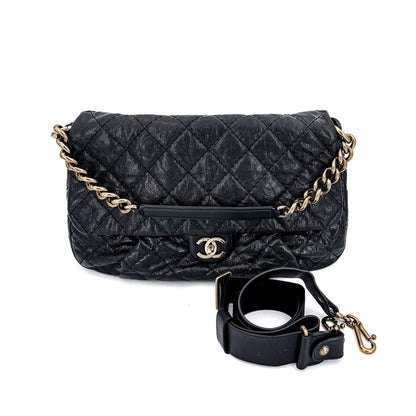 Second hand Chanel Jumbo Distressed Caviar Black Bag - Tabita Bags