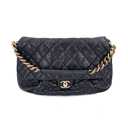 Second hand Chanel Jumbo Distressed Caviar Black Bag - Tabita Bags