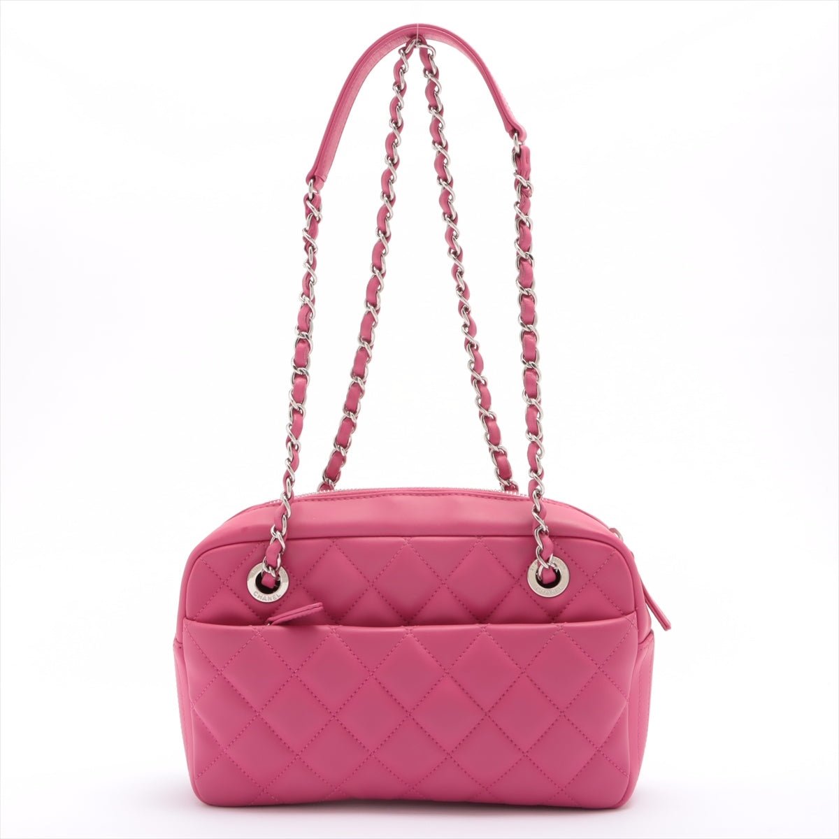 Second hand Chanel Matelasse Rubber Chain Pink Silver Metal - Tabita Bags