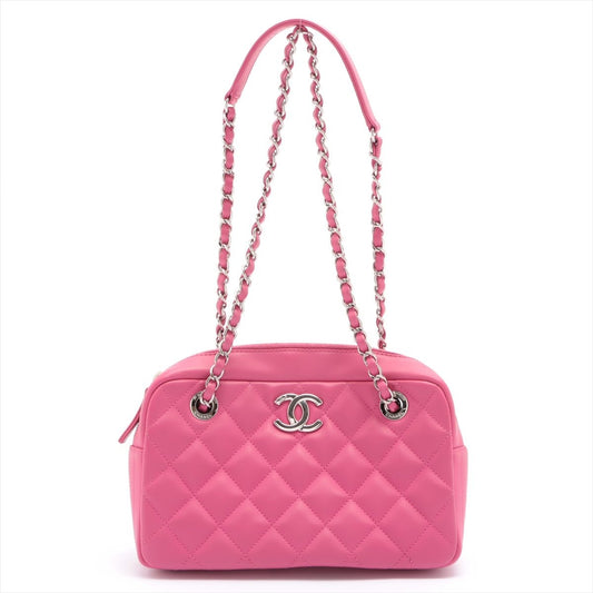 Second hand Chanel Matelasse Rubber Chain Pink Silver Metal - Tabita Bags