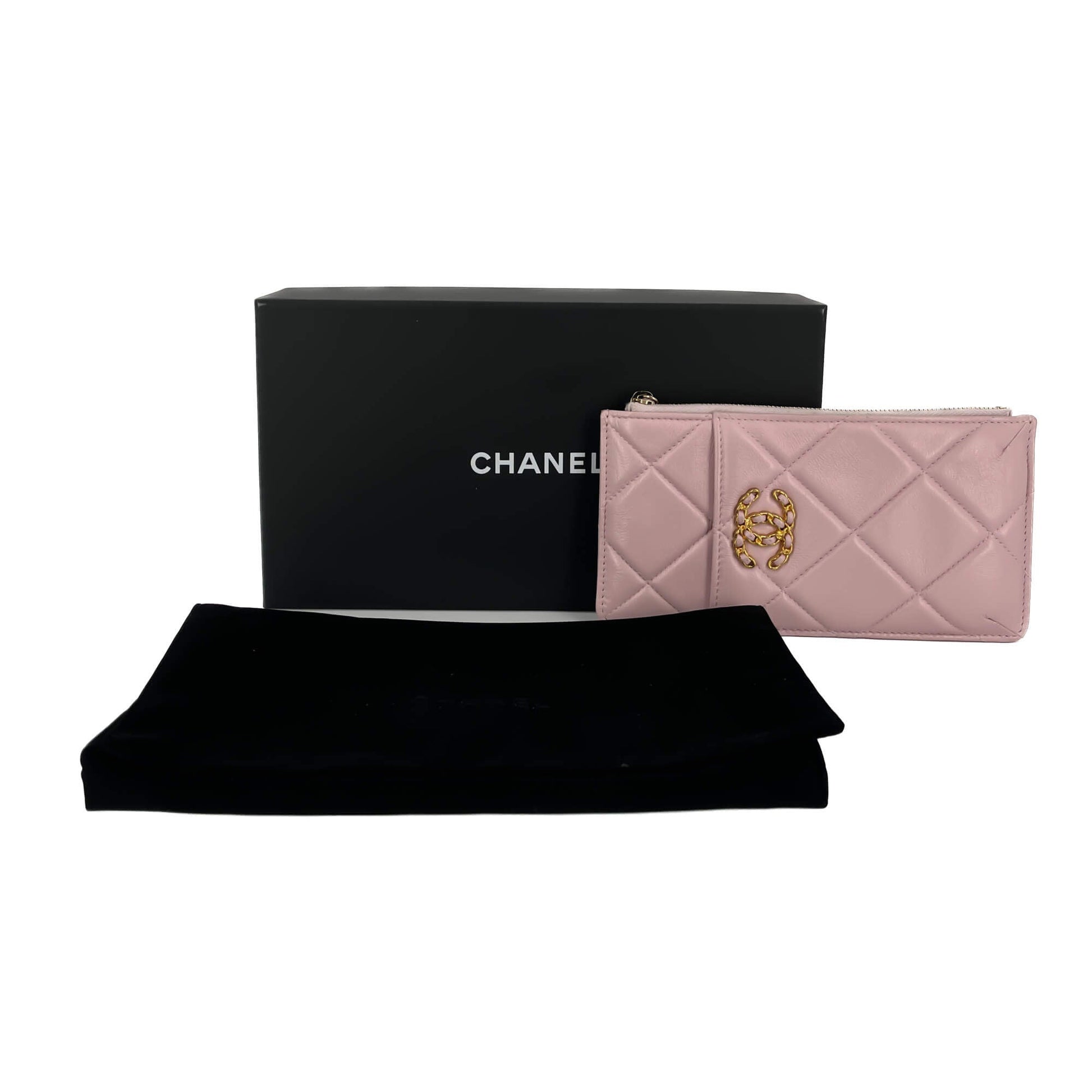 Card Holder Porte Monnaie Chanel Femme CHANEL 19 Flap Wallet