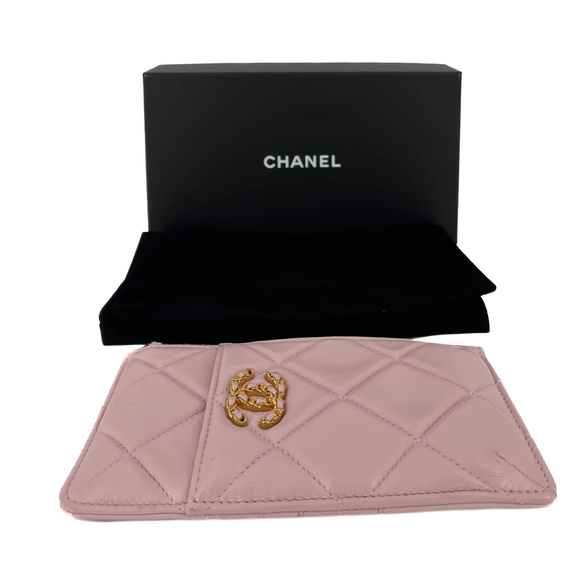 Second hand Chanel Phone & Card Holder Leather Pastel Pink - Tabita Bags