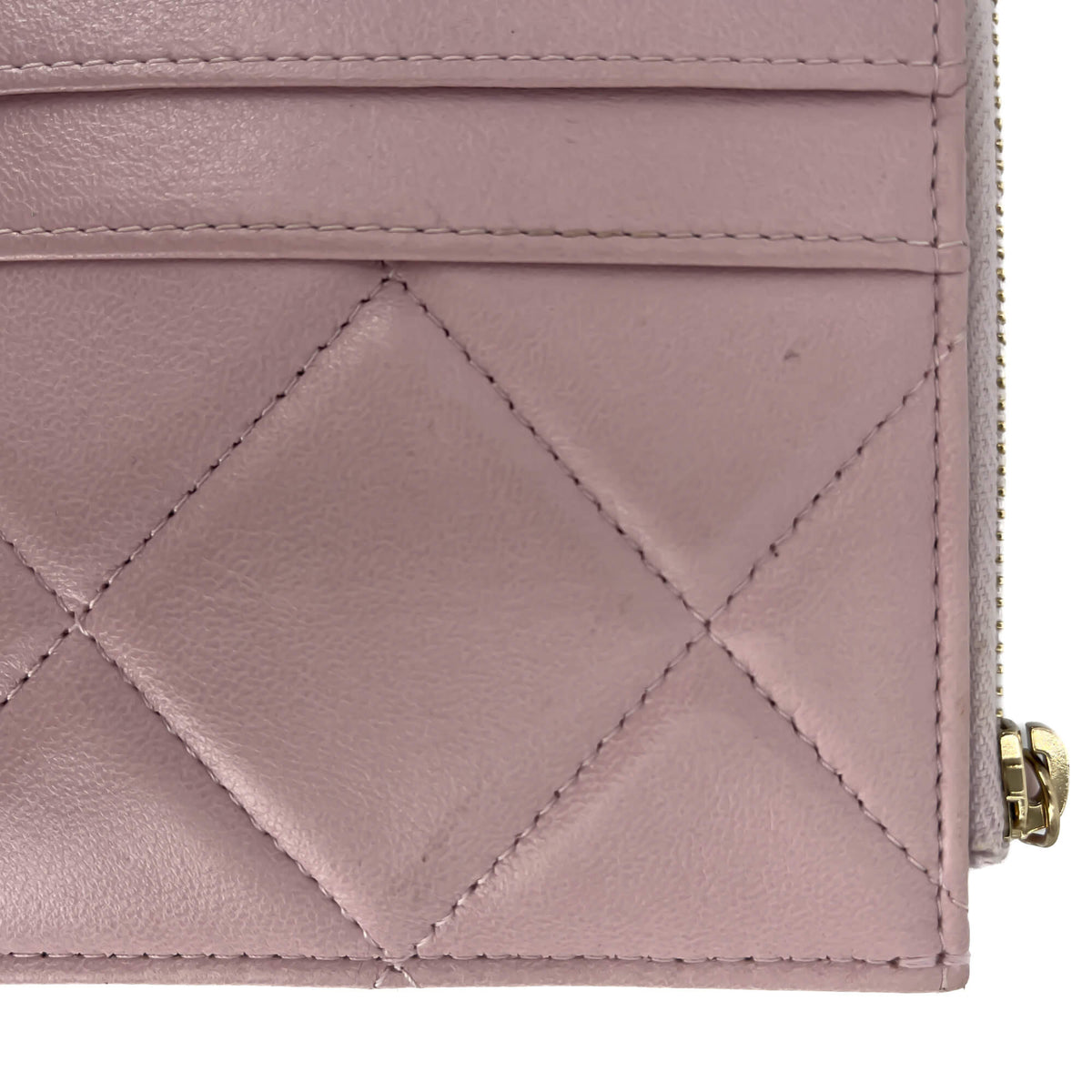 Second hand Chanel Phone & Card Holder Leather Pastel Pink - Tabita Bags