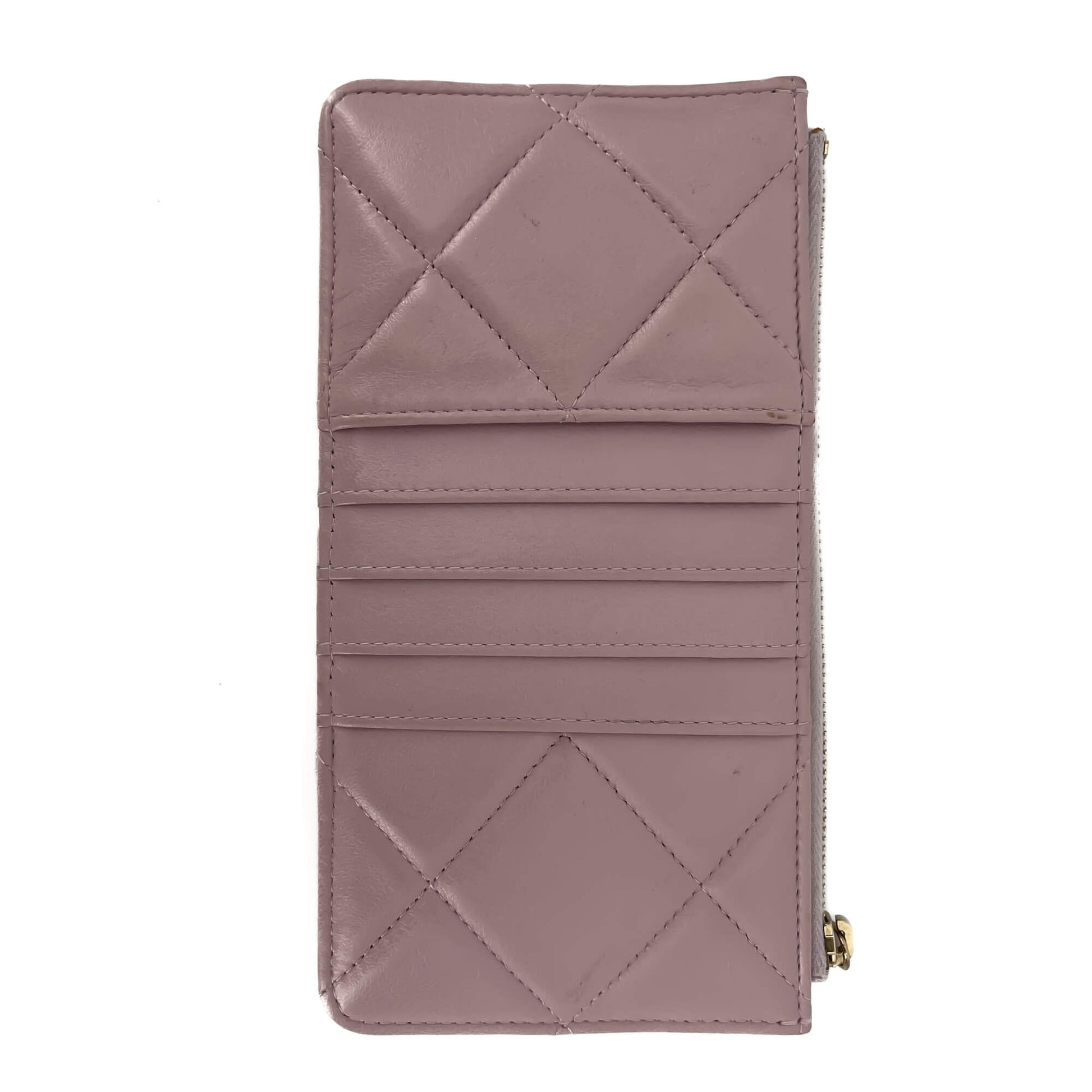 Second hand Chanel Phone & Card Holder Leather Pastel Pink - Tabita Bags