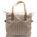Second hand Chanel Tote bag in Grey Cloth Vintage - Tabita Bags