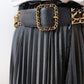 Second hand Chanel Vintage Chain Belt Black Leather - Tabita Bags