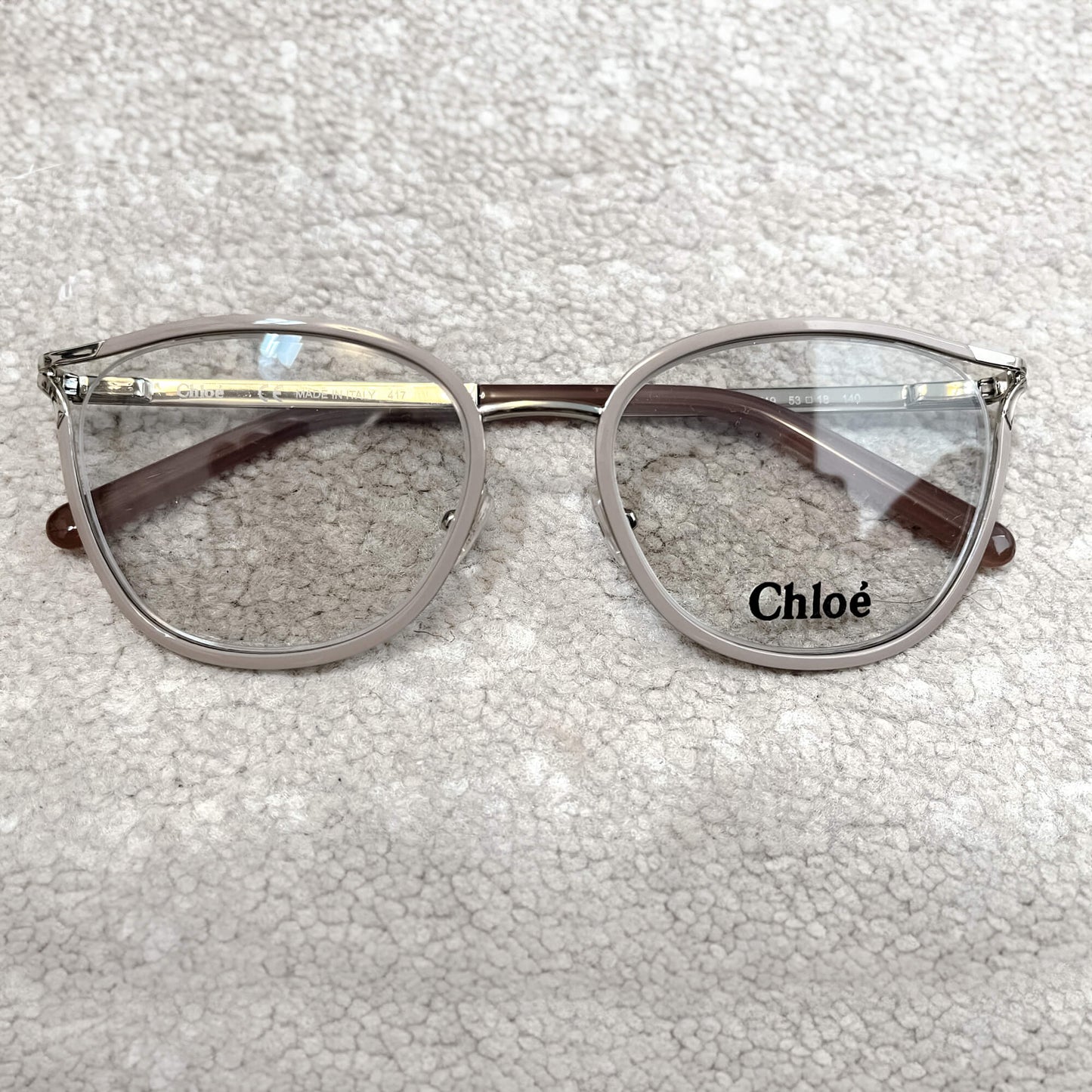 Second hand Chloé Optical Glasses Gold Nude Frames - Tabita Bags