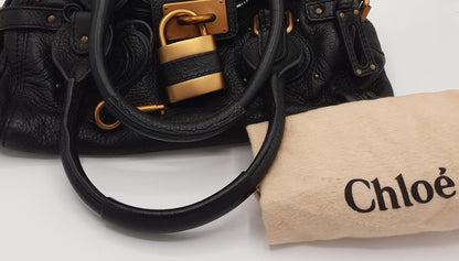 Second hand Chloé Paddington Medium Black Leather - Tabita Bags