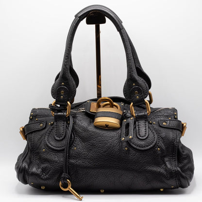 Second hand Chloé Paddington Medium Black Leather - Tabita Bags