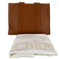 Second hand Chloé Woody Medium Leather Tote Bag Brown - Tabita Bags