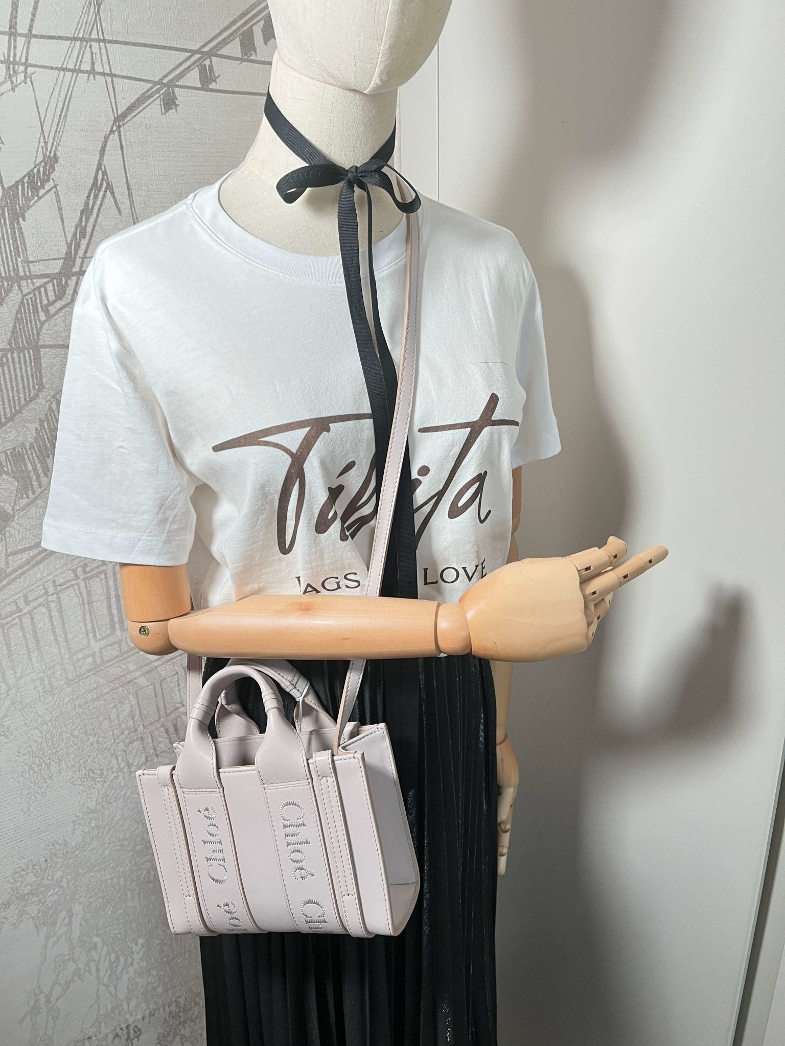 Chloe Woody Mini Leder Rosa 2 Way tote Tasche Tabita Bags Tabita Bags with Love