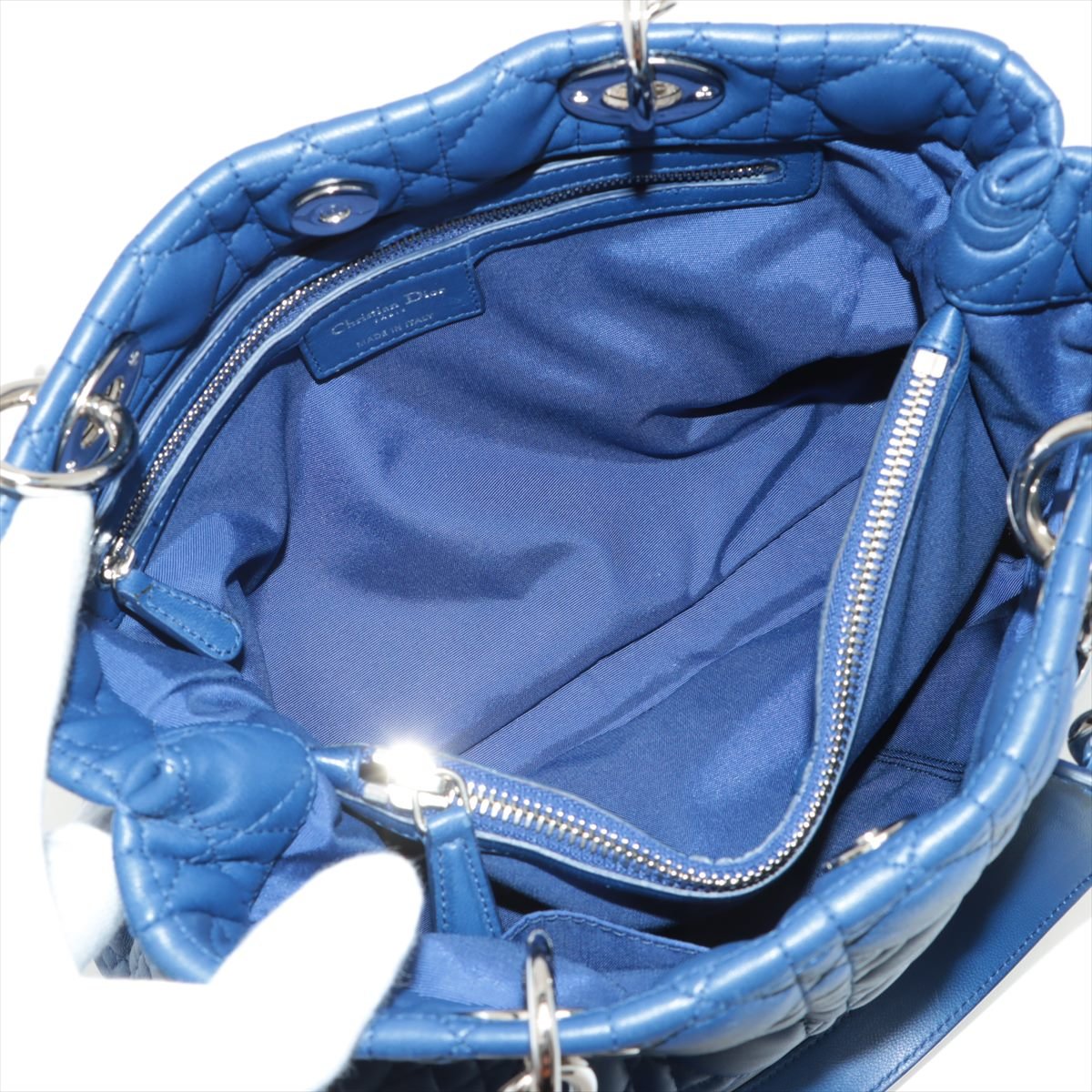 Second hand Dior Cannage Leather Blue - Tabita Bags