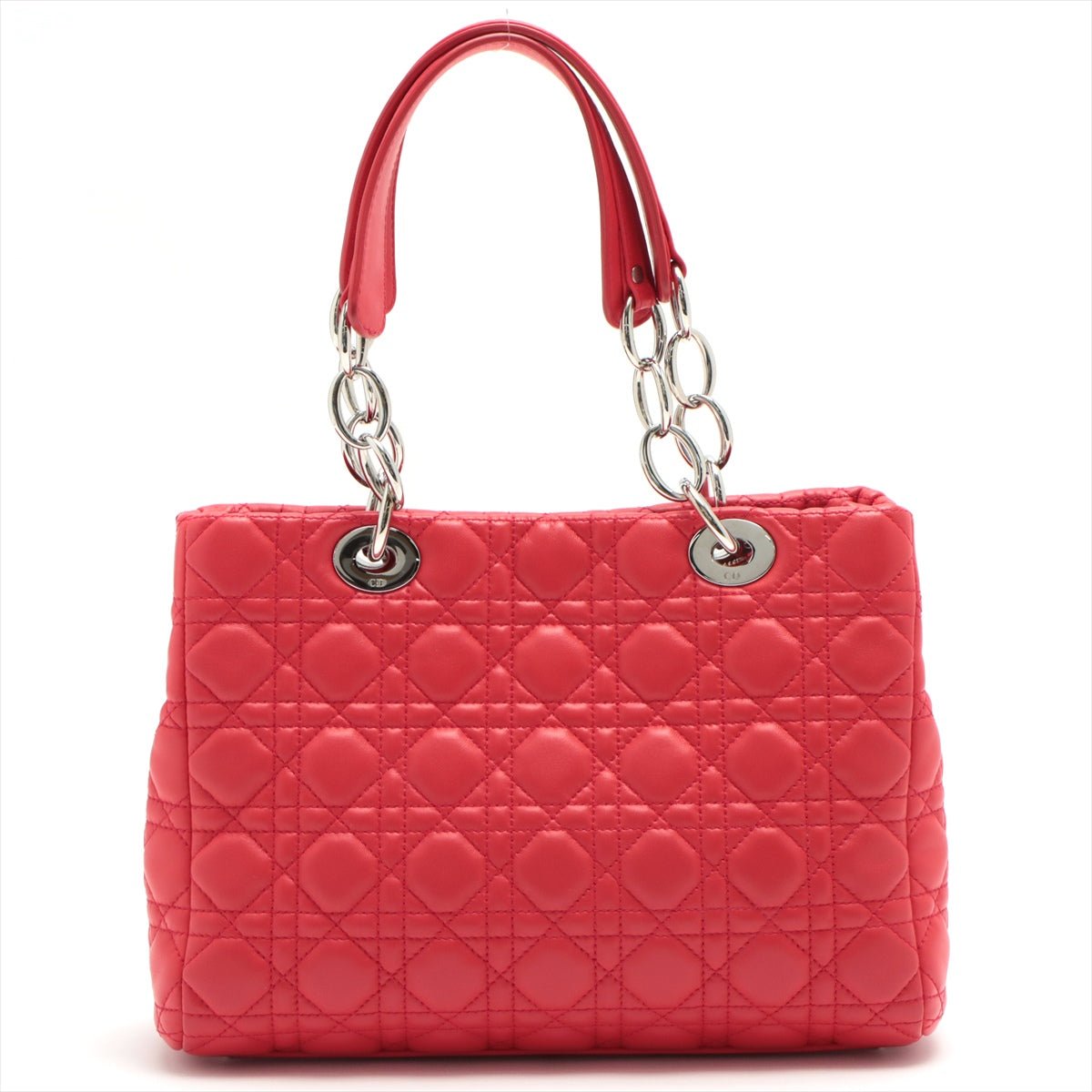 Second hand Dior Cannage Tote in Red Leather - Tabita Bags