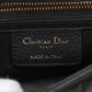 Second hand Dior Caro Cannage Small Leather 2-Way Chain Bag Black - Tabita Bags