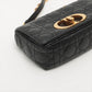 Second hand Dior Caro Cannage Small Leather 2-Way Chain Bag Black - Tabita Bags