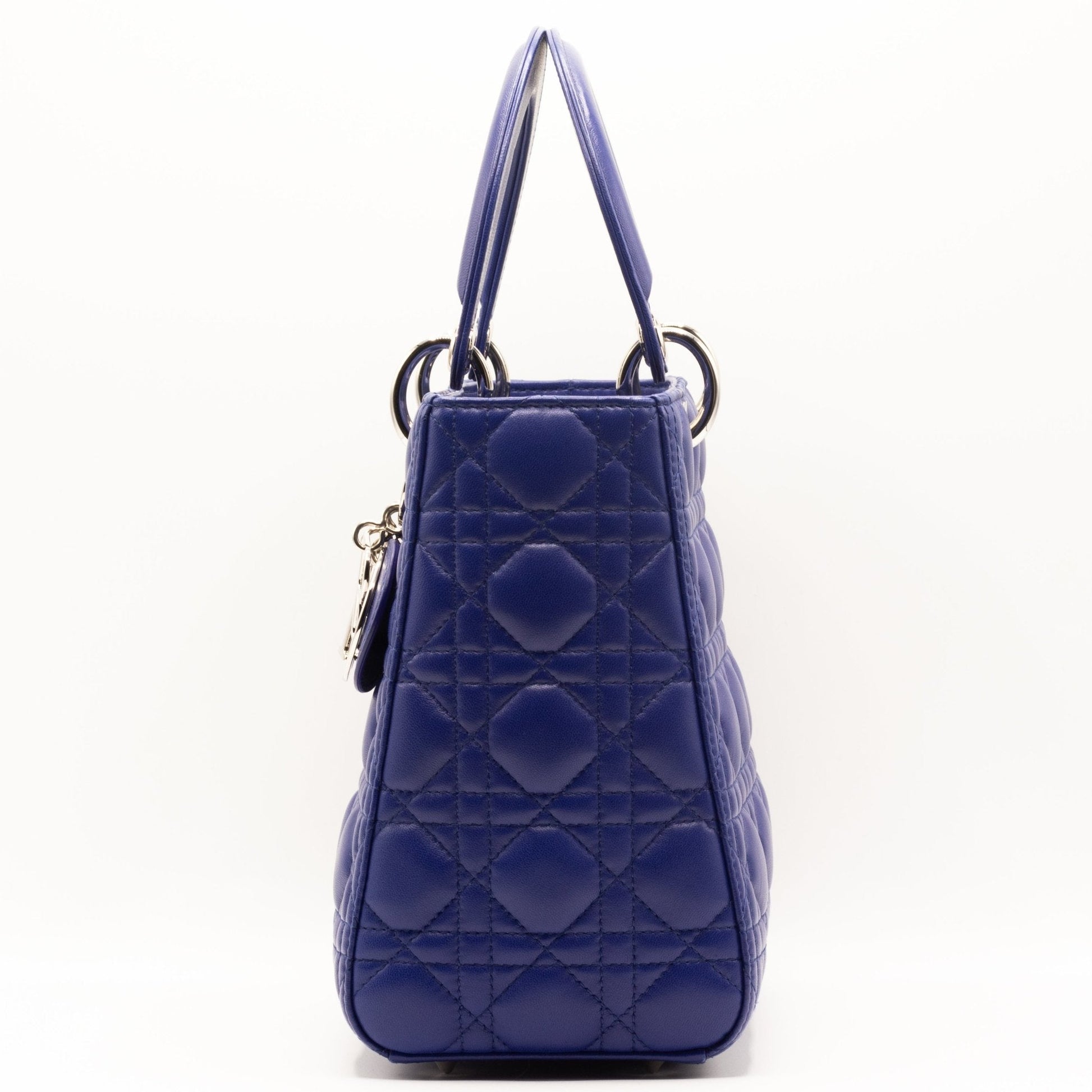 Second hand Dior Lady Dior Cannage Iris Leather Medium - Tabita Bags