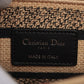 Second hand Dior Lady Dior D-Lite Medium Embroidered Jute Dior-Union Beige Bag - Tabita Bags