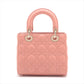 Second hand Dior Lady Dior Small My ABCDior Cannage Lambskin Leather 2-Ways Tote Bag Pink - Tabita Bags