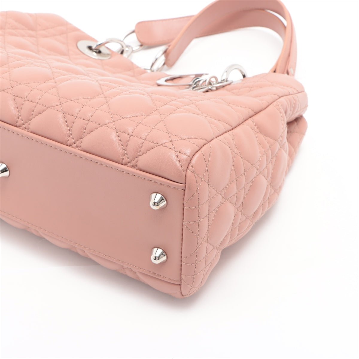 Second hand Dior Shoulder Bag Cannage Leather Pink - Tabita Bags