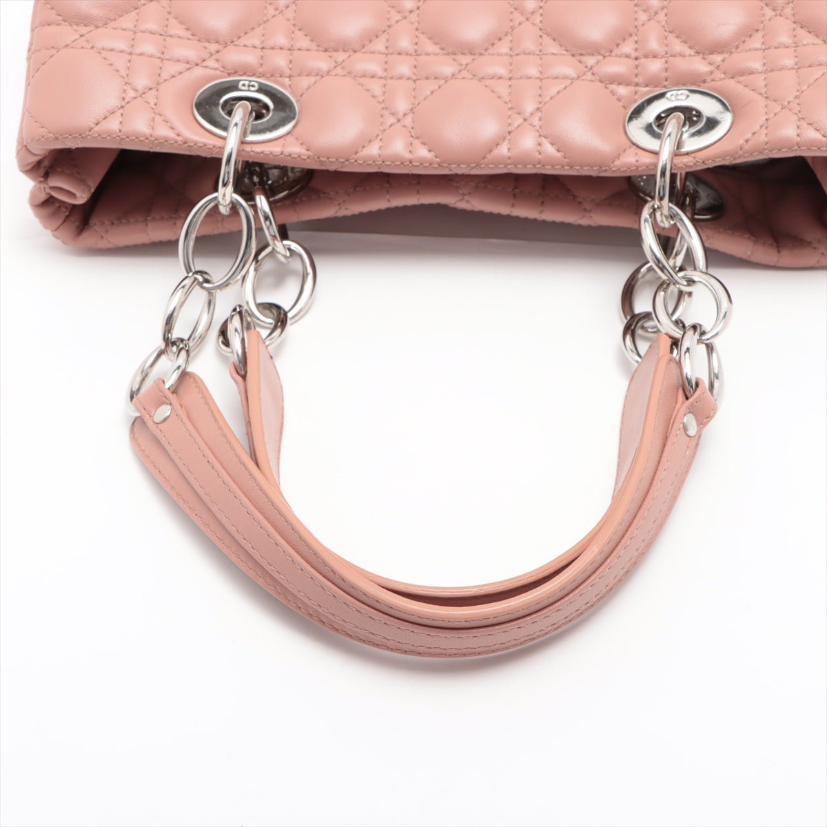 Second hand Dior Shoulder Bag Cannage Leather Pink - Tabita Bags