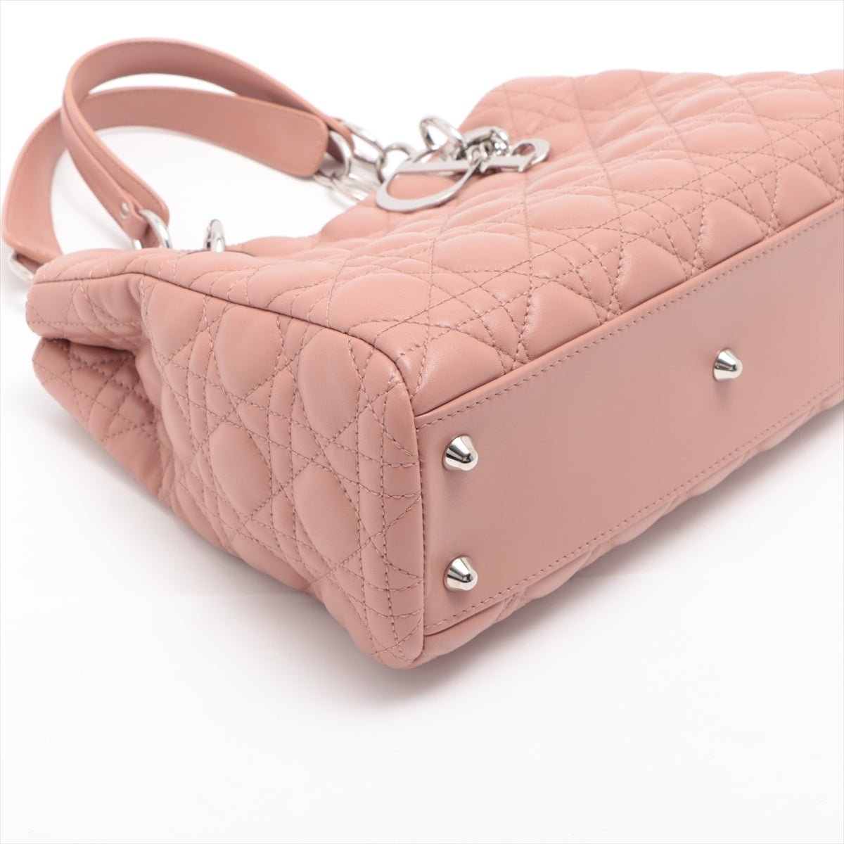 Second hand Dior Shoulder Bag Cannage Leather Pink - Tabita Bags