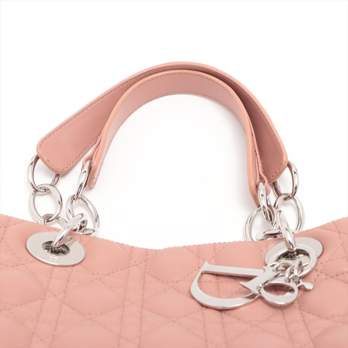 Second hand Dior Shoulder Bag Cannage Leather Pink - Tabita Bags